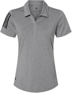 Adidas Ladies Floating 3-Stripes Sport Shirt -Thread Logic Store Adidas Ladies Floating 3 Stripes Sport Shirt Grey Three HeatherBlack S 7