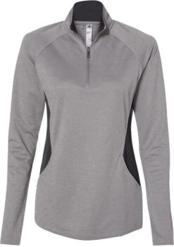 Adidas Ladies Lightweight QuarterZip Pullover 39 Adidas Ladies Lightweight QuarterZip Pullover -Thread Logic Store Adidas Ladies Lightweight QuarterZip Pullover Grey Three HeatherCarbon S 19