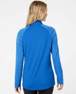 Adidas Ladies Stripe Block Quarter-Zip Pullover 32 Adidas Ladies Stripe Block Quarter-Zip Pullover -Thread Logic Store Adidas Ladies Stripe Block Quarter Zip Pullover 12