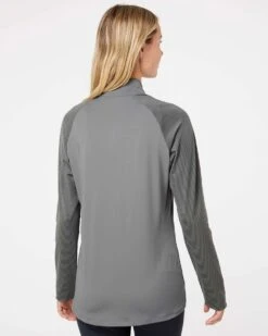 Adidas Ladies Stripe Block Quarter-Zip Pullover 38 Adidas Ladies Stripe Block Quarter-Zip Pullover -Thread Logic Store Adidas Ladies Stripe Block Quarter Zip Pullover 18