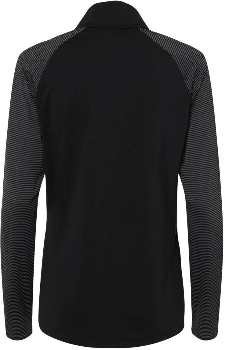 Adidas Ladies Stripe Block Quarter-Zip Pullover 3 Adidas Ladies Stripe Block Quarter-Zip Pullover - Image 3