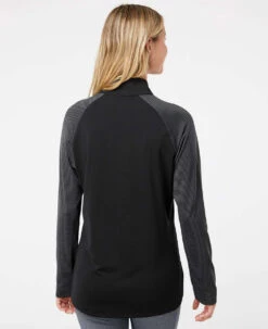 Adidas Ladies Stripe Block Quarter-Zip Pullover 26 Adidas Ladies Stripe Block Quarter-Zip Pullover -Thread Logic Store Adidas Ladies Stripe Block Quarter Zip Pullover 6