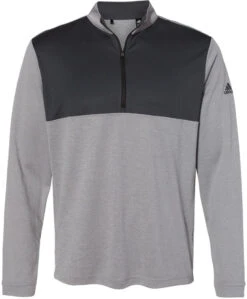 OUTLET-Adidas Lightweight QuarterZip Pullover -Thread Logic Store Adidas Lightweight QuarterZip Pullover Grey Three HeatherCarbon S 19