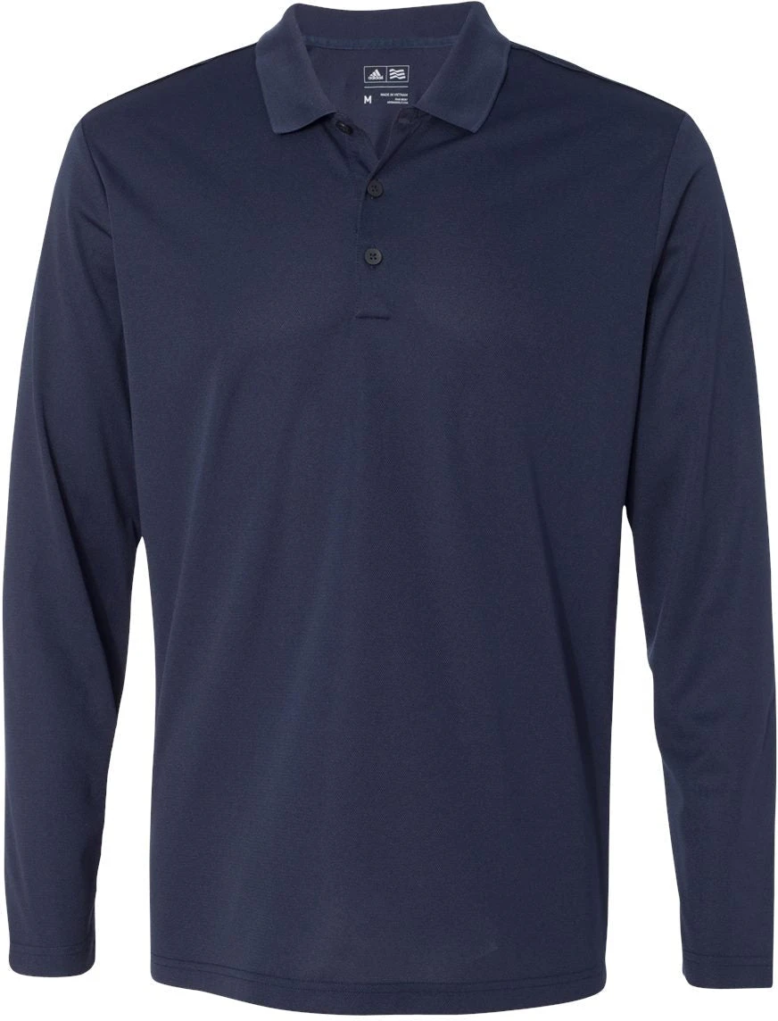 Adidas Long Sleeve Polo Shirt 2 Adidas Long Sleeve Polo Shirt - Image 2