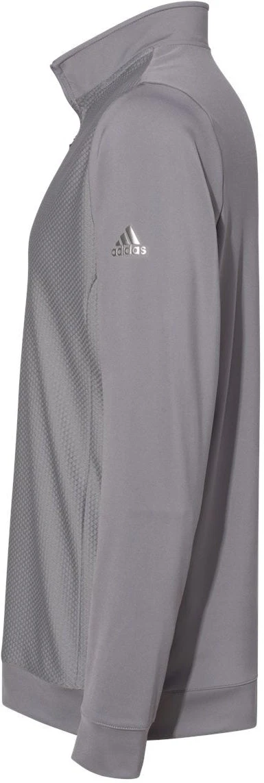 OUTLET-Adidas Performance Textured Quarter-Zip Pullover 16 OUTLET-Adidas Performance Textured Quarter-Zip Pullover - Image 16