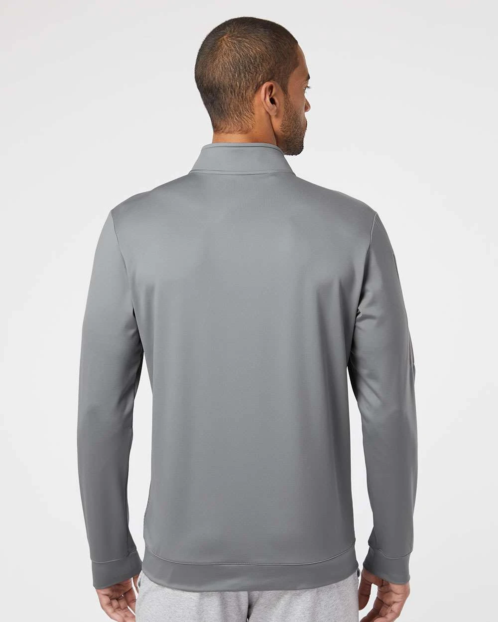 OUTLET-Adidas Performance Textured Quarter-Zip Pullover 19 OUTLET-Adidas Performance Textured Quarter-Zip Pullover - Image 19