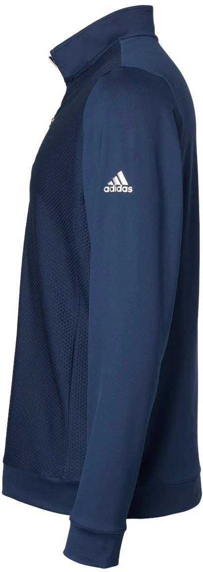 OUTLET-Adidas Performance Textured Quarter-Zip Pullover 10 OUTLET-Adidas Performance Textured Quarter-Zip Pullover - Image 10