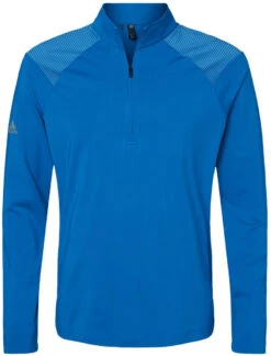 Adidas Shoulder Stripe Quarter-Zip Pullover -Thread Logic Store Adidas Shoulder Stripe Quarter Zip Pullover Glory Blue S 7