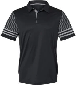 Adidas Striped Sleeve Sport Shirt -Thread Logic Store Adidas Striped Sleeve Sport Shirt BlackGrey Three S 7