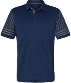 Adidas Striped Sleeve Sport Shirt -Thread Logic Store Adidas Striped Sleeve Sport Shirt Team Navy BlueGrey Five S 13