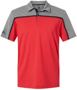 Adidas Ultimate Colorblock Polo -Thread Logic Store Adidas Ultimate Colorblock Polo Collegiate RedBlackGrey Five Melange S 13