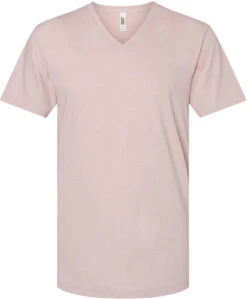 American Apparel CVC V-Neck Tee -Thread Logic Store American Apparel CVC V Neck Tee Heather Blush S 8