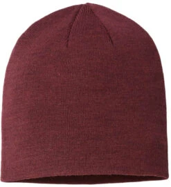 Atlantis Headwear Sustainable Beanie -Thread Logic Store Atlantis Headwear Sustainable Beanie Burgundy Melange OSFA 3