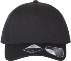 Thread Logic Store -Thread Logic Store Atlantis Headwear Sustainable Five Panel Cap Black OSFA 1