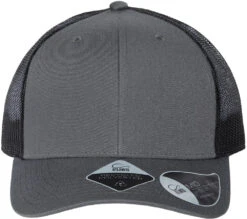 Atlantis Headwear Sustainable Trucker Cap -Thread Logic Store Atlantis Headwear Sustainable Trucker Cap Dark Grey Black OSFA 2