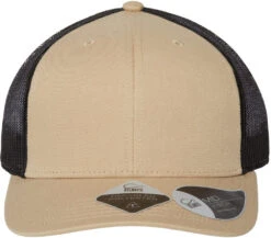 Atlantis Headwear Sustainable Trucker Cap -Thread Logic Store Atlantis Headwear Sustainable Trucker Cap Khaki Black OSFA 3