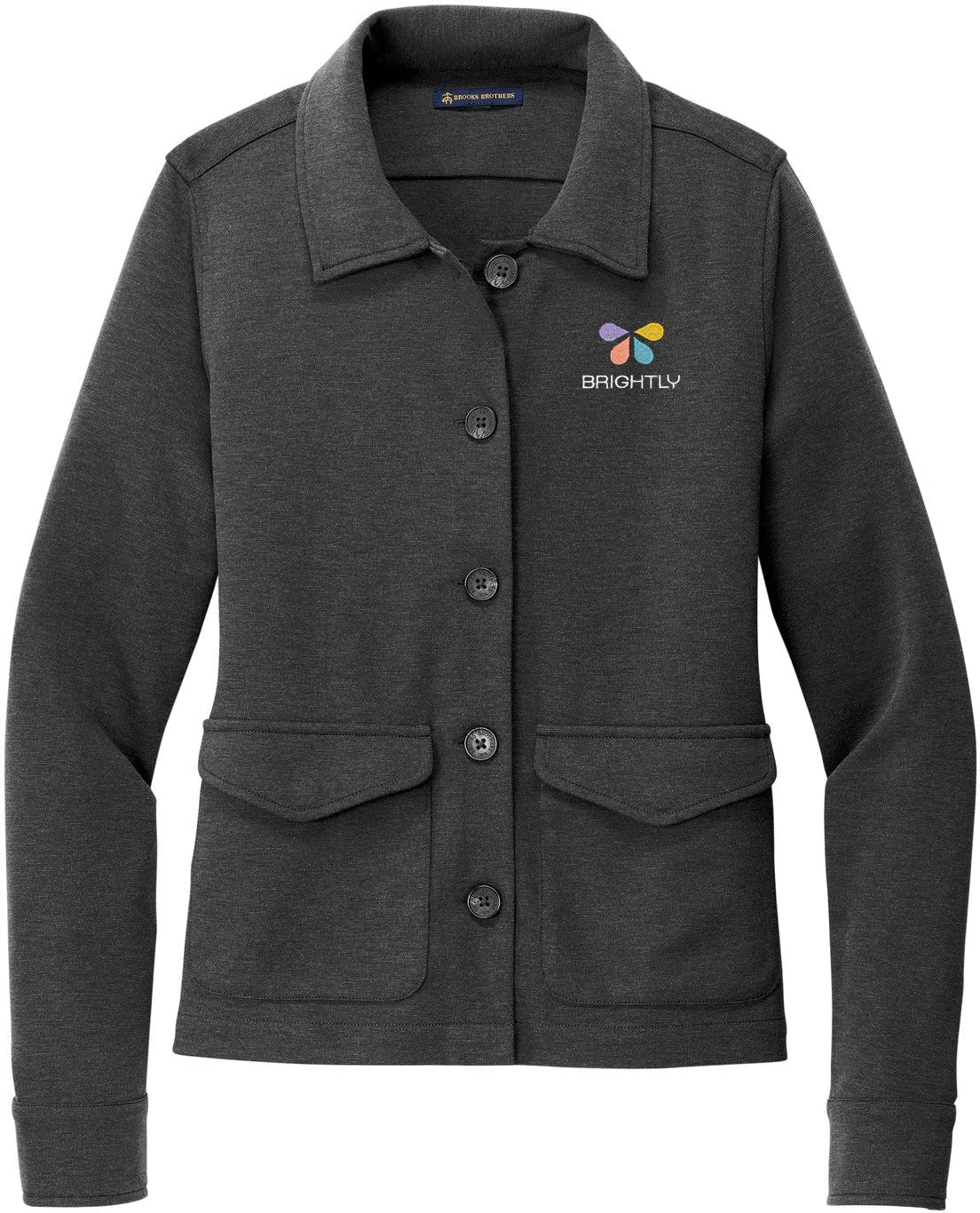 Brooks Brothers Ladies Mid-Layer Stretch Button Jacket 1 Brooks Brothers Ladies Mid-Layer Stretch Button Jacket