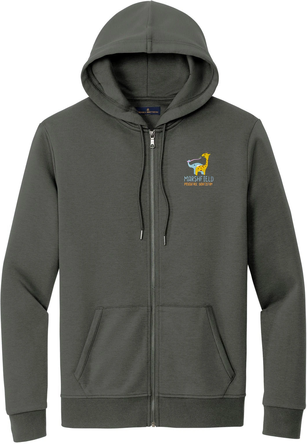 OUTLET-Brooks Brothers Double-Knit Full-Zip Hoodie 2 OUTLET-Brooks Brothers Double-Knit Full-Zip Hoodie - Image 2