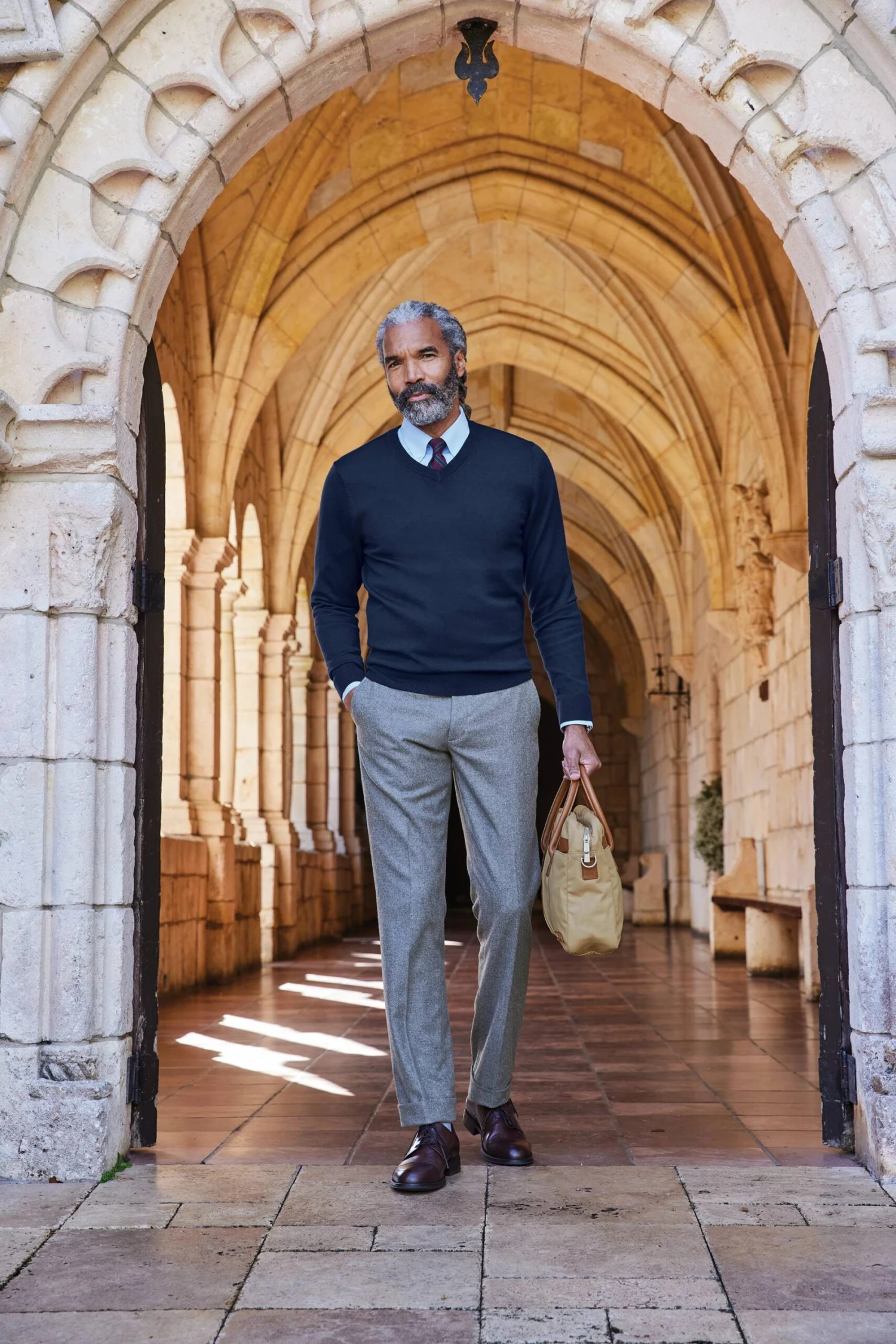 Brooks Brothers Washable Merino V-Neck Sweater 2 Brooks Brothers Washable Merino V-Neck Sweater - Image 2