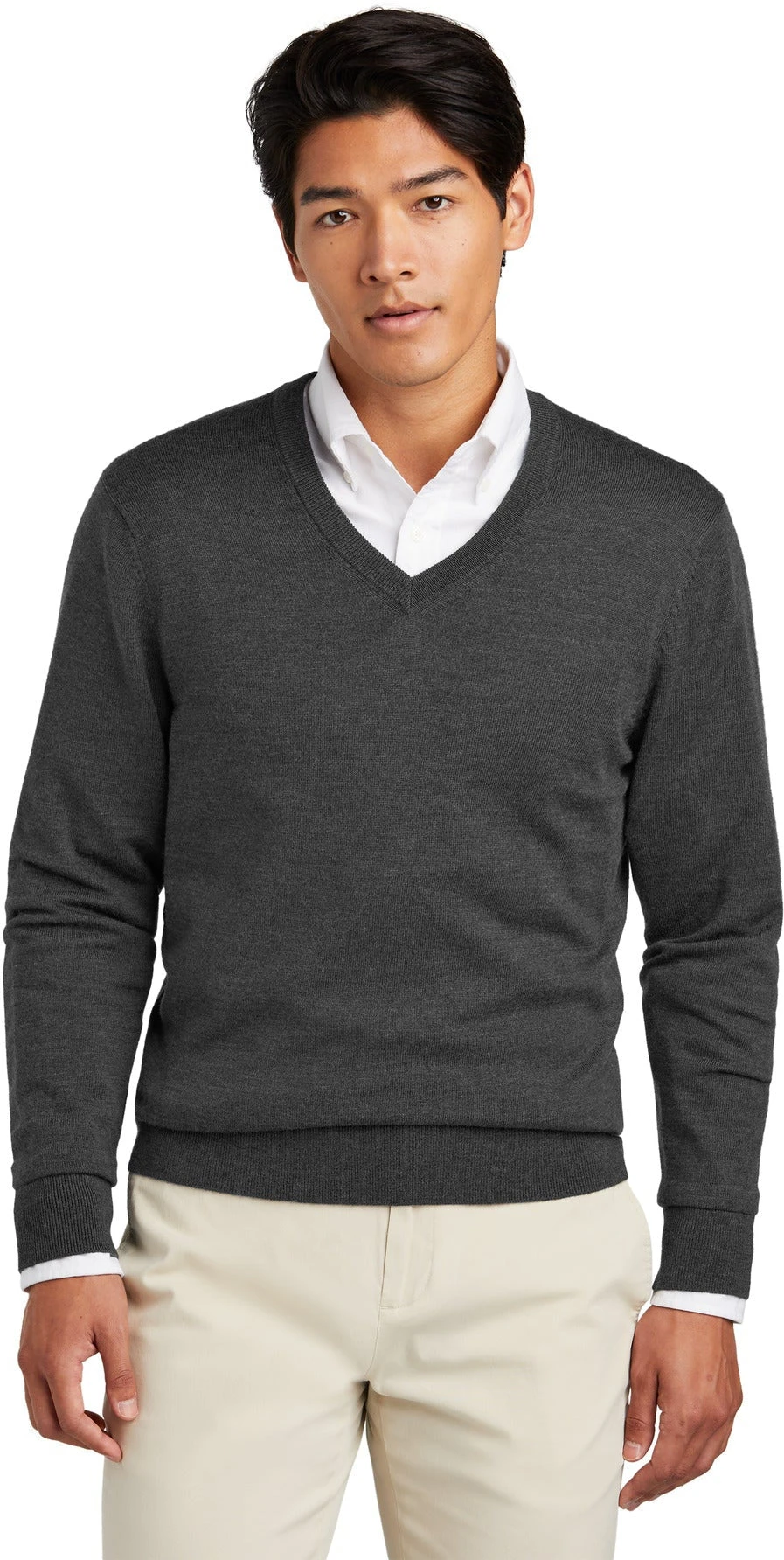 Brooks Brothers Washable Merino V-Neck Sweater 17 Brooks Brothers Washable Merino V-Neck Sweater - Image 17