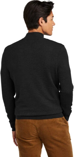 Brooks Brothers Washable Merino Birdseye -Thread Logic Store BB18412 deepblack model back