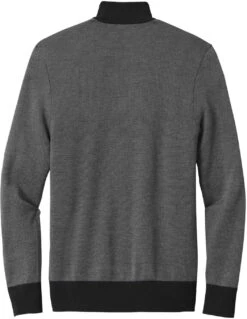 Brooks Brothers Washable Merino Birdseye -Thread Logic Store BB18412 deepblack shadowgrey flat back