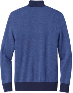 Brooks Brothers Washable Merino Birdseye -Thread Logic Store BB18412 navy compassblue flat back