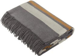 Brooks Brothers Heritage Blanket -Thread Logic Store BB19000 shadgrymarshmallowtan blanket folded