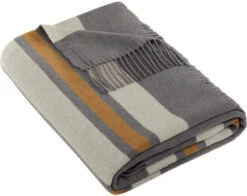 Brooks Brothers Heritage Blanket -Thread Logic Store BB19000 shadgrymarshmallowtan blanket front