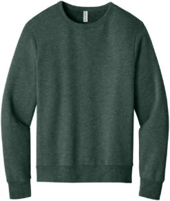 Bella+Canvas Unisex Sponge Fleece Classic Crewneck Sweatshirt -Thread Logic Store BC3911 heatherforest flat front