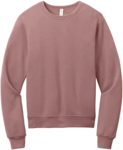 Bella+Canvas Unisex Sponge Fleece Classic Crewneck Sweatshirt -Thread Logic Store BC3911 mauve flat front