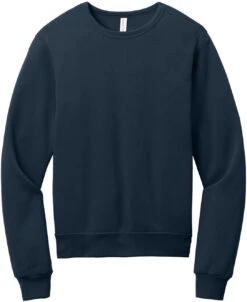 Bella+Canvas Unisex Sponge Fleece Classic Crewneck Sweatshirt -Thread Logic Store BC3911 navy flat front