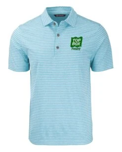 Cutter & Buck Tall Forge Eco Heather Stripe Stretch Recycled Polo