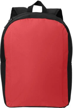 Port Authority Modern Backpack 20 Port Authority Modern Backpack -Thread Logic Store BG231 RICHRED BLACK Flat Front