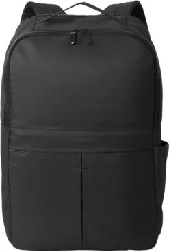 Port Authority Matte Backpack 16 Port Authority Matte Backpack -Thread Logic Store BG235 DEEPBLACK Flat Front