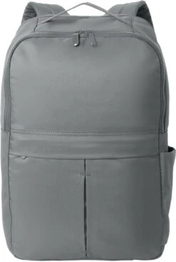 Port Authority Matte Backpack 14 Port Authority Matte Backpack -Thread Logic Store BG235 STORMGREY Flat Front