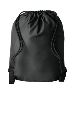 Port Authority Diamond Pocket Cinch 15 Port Authority Diamond Pocket Cinch -Thread Logic Store BG637 deepblack bag back