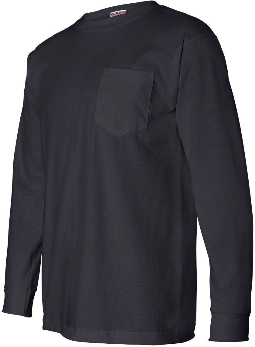 Bayside USA-Made Long Sleeve TShirt With A Pocket 12 Bayside USA-Made Long Sleeve TShirt With A Pocket - Image 12
