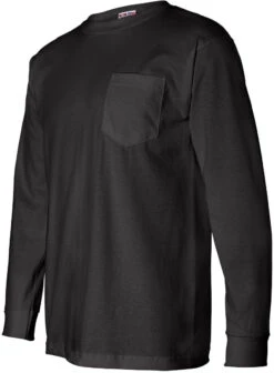 Bayside USA-Made Long Sleeve TShirt With A Pocket 21 Bayside USA-Made Long Sleeve TShirt With A Pocket -Thread Logic Store Bayside USA Made Long Sleeve TShirt with a Pocket 2
