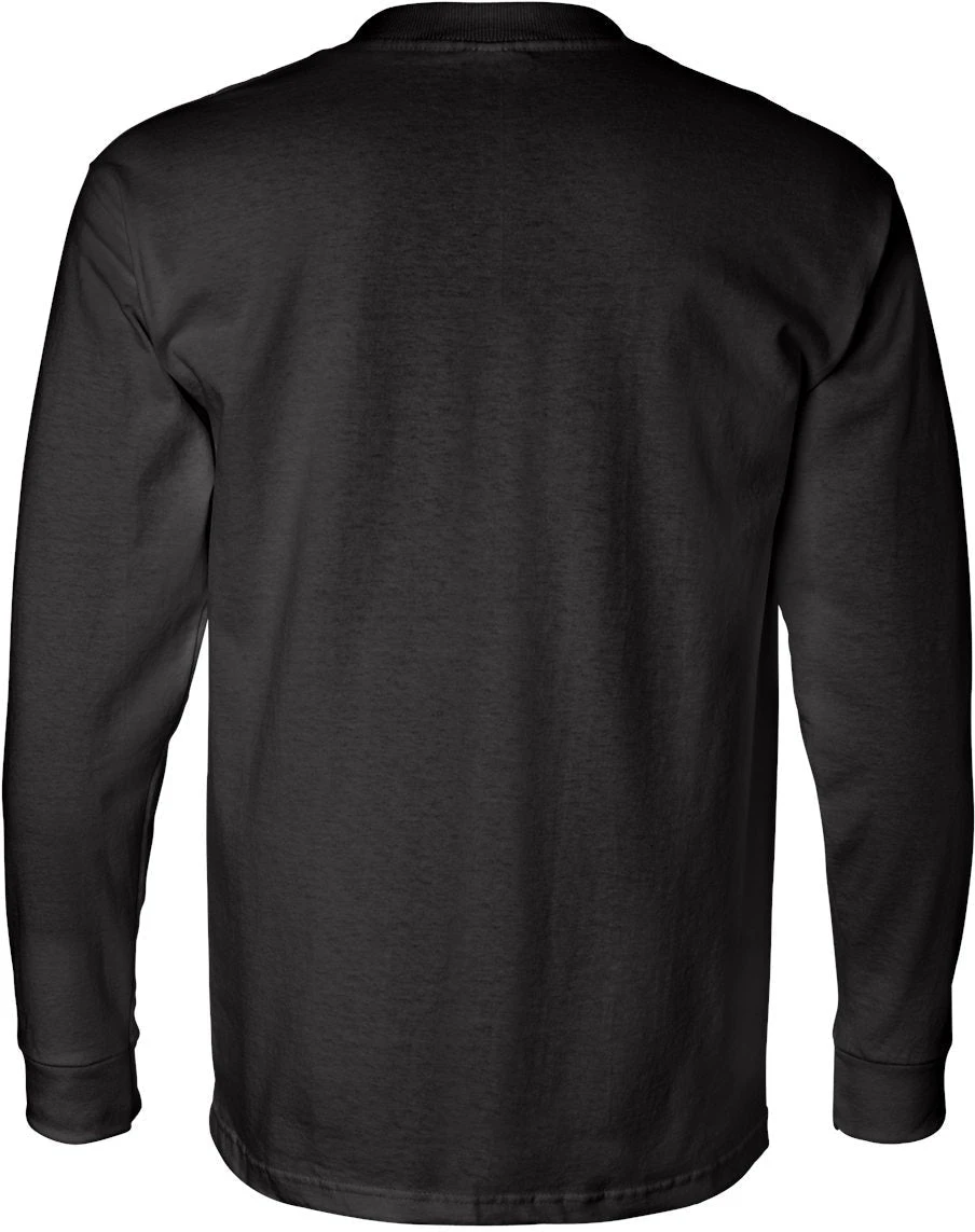 Bayside USA-Made Long Sleeve TShirt With A Pocket 4 Bayside USA-Made Long Sleeve TShirt With A Pocket - Image 4