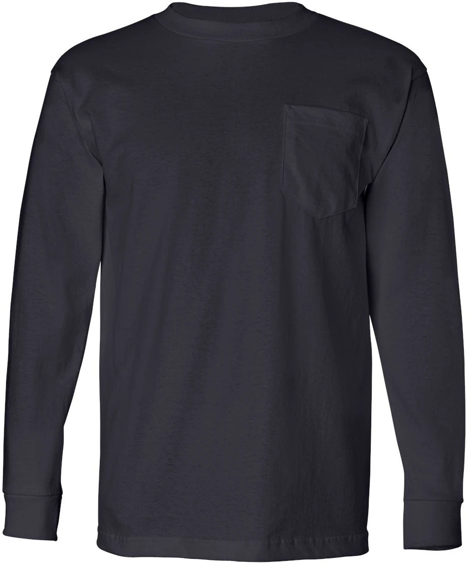 Bayside USA-Made Long Sleeve TShirt With A Pocket 11 Bayside USA-Made Long Sleeve TShirt With A Pocket - Image 11