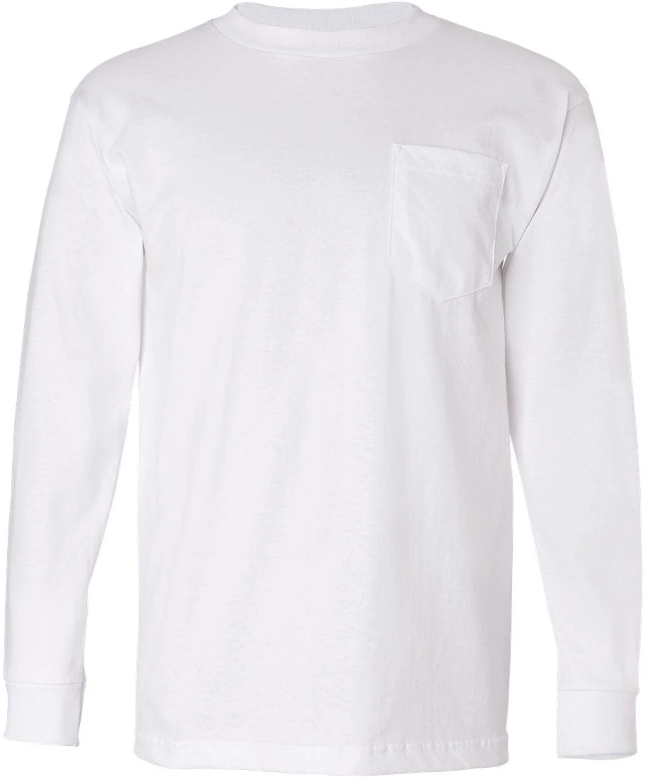 Bayside USA-Made Long Sleeve TShirt With A Pocket 17 Bayside USA-Made Long Sleeve TShirt With A Pocket - Image 17