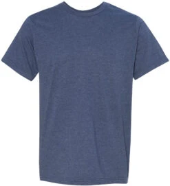 Bayside USA-Made Ringspun 50/50 Heather Unisex TShirt 20 Bayside USA-Made Ringspun 50/50 Heather Unisex TShirt -Thread Logic Store Bayside USA Made Ringspun 5050 Heather Unisex TShirt Heather Navy S 7