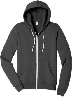 Bella+Canvas Sponge Fleece Full-Zip Hoodie 26 Bella+Canvas Sponge Fleece Full-Zip Hoodie -Thread Logic Store BellaCanvas Sponge Fleece Full Zip Hoodie Asphalt S 5