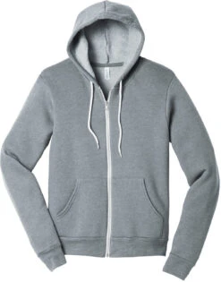 Bella+Canvas Sponge Fleece Full-Zip Hoodie 30 Bella+Canvas Sponge Fleece Full-Zip Hoodie -Thread Logic Store BellaCanvas Sponge Fleece Full Zip Hoodie Athletic Heather S 9