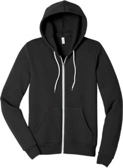 Bella+Canvas Sponge Fleece Full-Zip Hoodie 34 Bella+Canvas Sponge Fleece Full-Zip Hoodie -Thread Logic Store BellaCanvas Sponge Fleece Full Zip Hoodie Black S 13