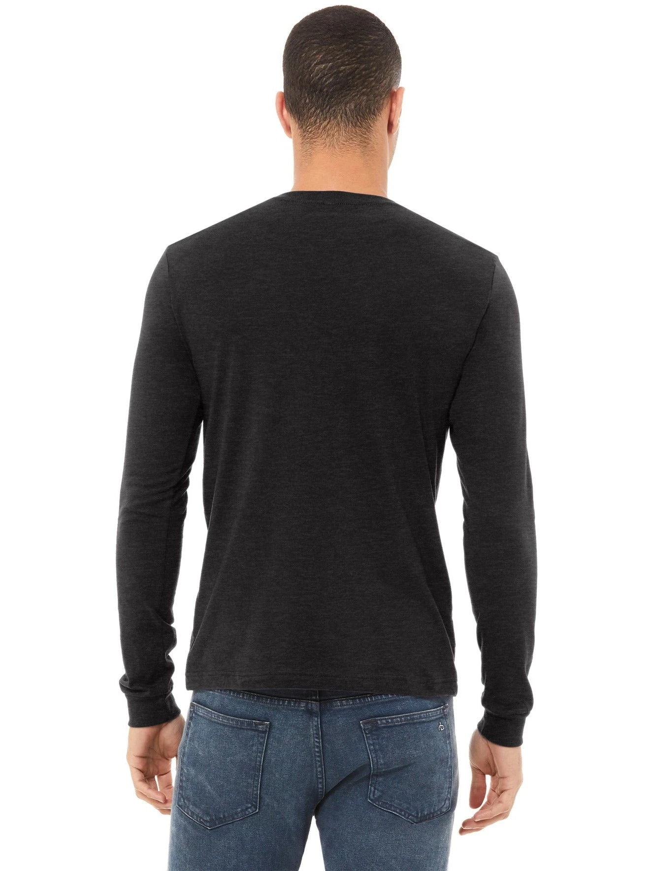 Bella+Canvas Unisex Heather CVC Long Sleeve Tee 9 Bella+Canvas Unisex Heather CVC Long Sleeve Tee - Image 9