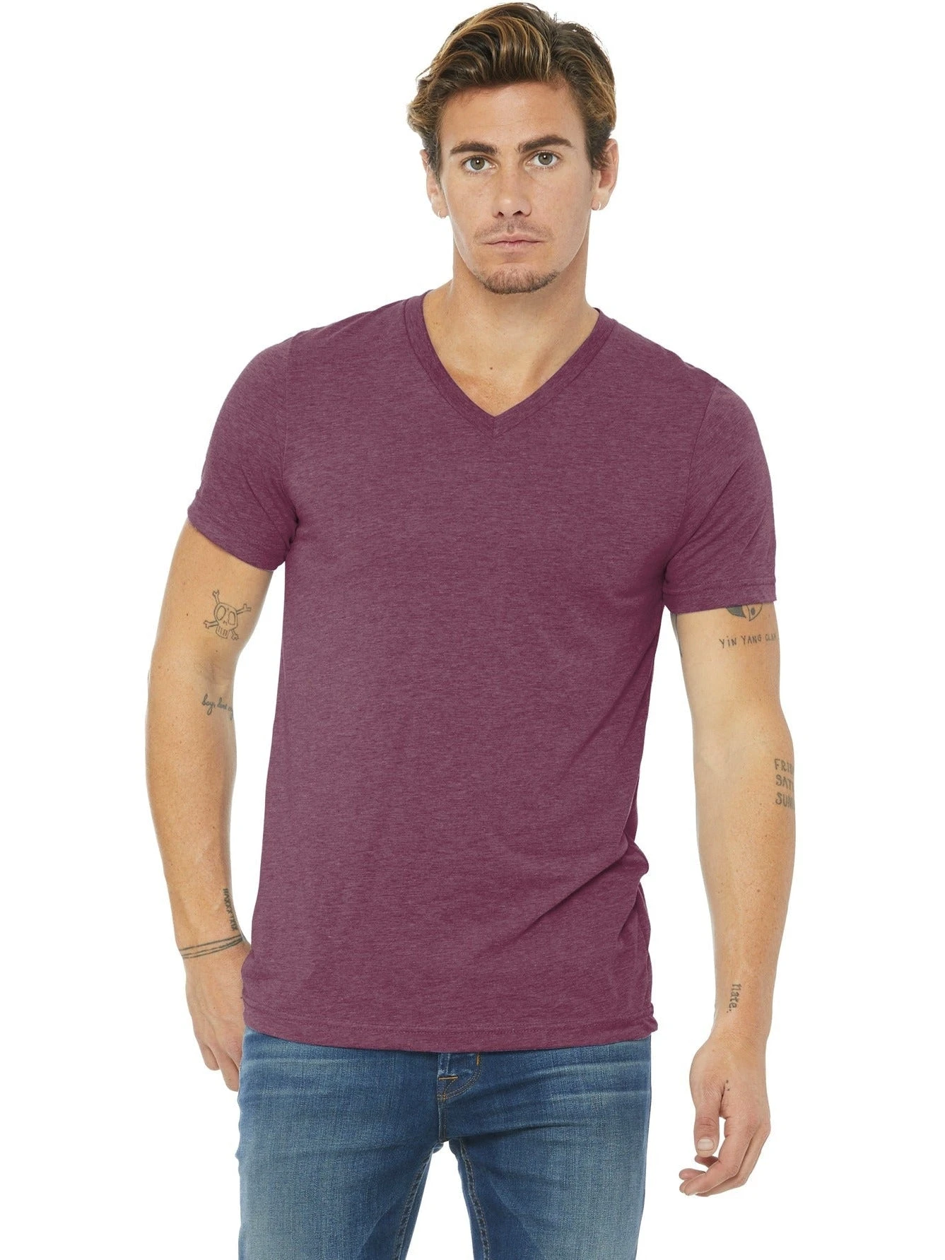 Bella+Canvas Unisex Triblend Short Sleeve V-Neck Tee 18 Bella+Canvas Unisex Triblend Short Sleeve V-Neck Tee - Image 18