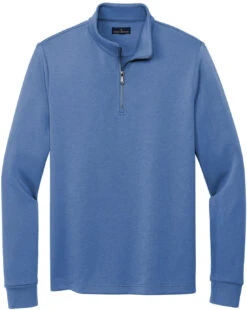 Brooks Brothers Double-Knit 1/4-Zip -Thread Logic Store Brooks Brothers Double Knit 14 Zip Charter Blue S 17