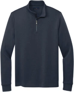 Brooks Brothers Double-Knit 1/4-Zip -Thread Logic Store Brooks Brothers Double Knit 14 Zip Night Navy S 9